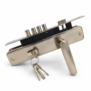 Union 4 pin Silver steel door lock