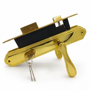 Union Steel door lock Gold