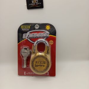 Buckler Round Brass Padlock - Image 1
