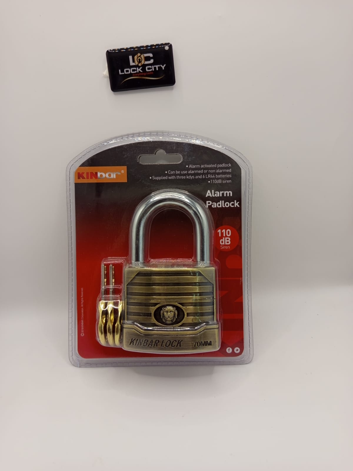 Kinbar Alarm Activated Padlock
