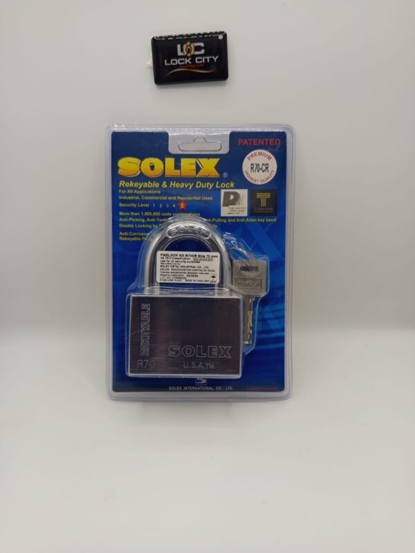 SOLEX Rekeyable Padlock