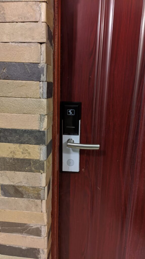 Hotel lock installed